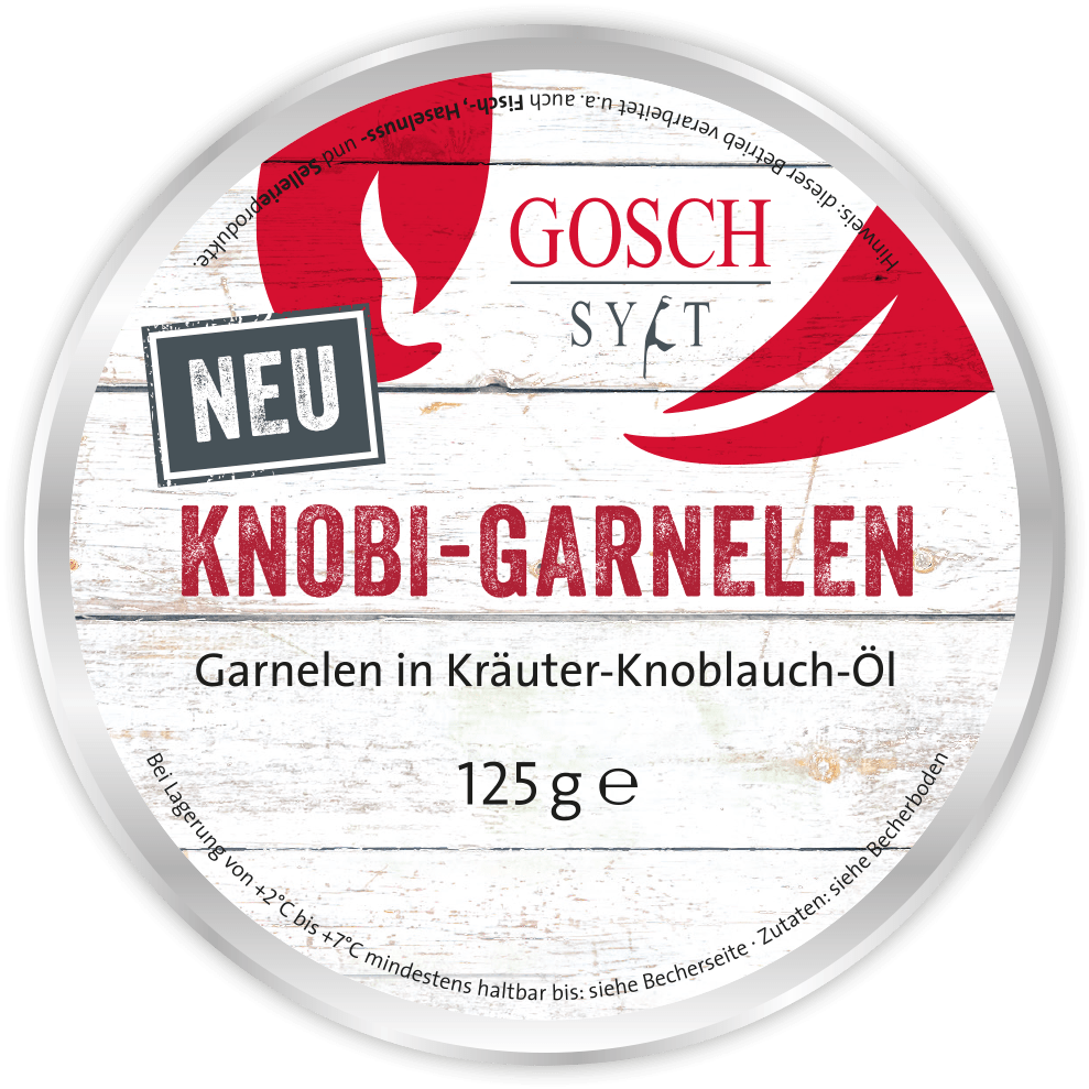 GOSCH Salat | Knobi-Garnelen – 125 g